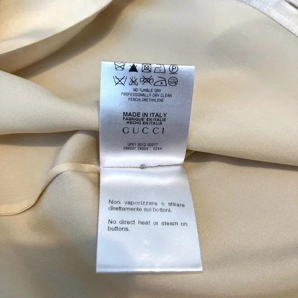Gucci Cream Silk Blouse - Picture 7 of 8